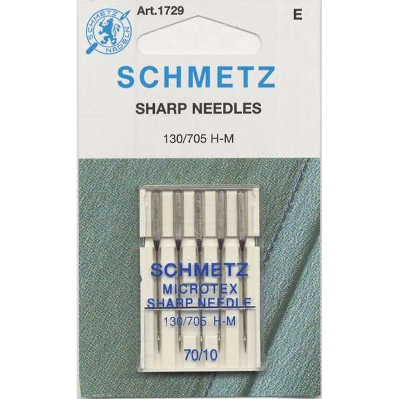 SHARP - ショー sh-m07,05 Schmetz Needles Microtex (Sharp) Size: 70/10) Schmetz Sewing